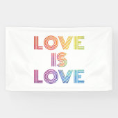 Liebe ist Liebe| Moderne Streifen Banner (Horizontal)