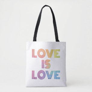 Liebe ist Liebe Moderne Streifen Tasche