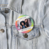 Liebe ist Liebe Moderner Regenbogen Fügen Sie Ihr Button (Beispiel)