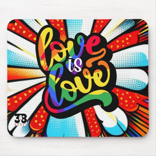 Liebe ist Liebe Mousepad (Vorne)