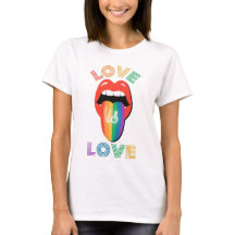 Liebe ist Liebe Niedlich Lips LGBTQ Monat