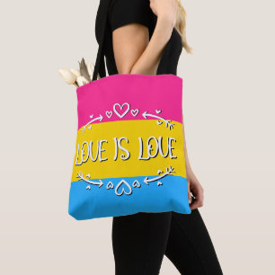Liebe ist Liebe Pansexual Prilag Flag Tasche