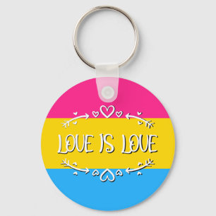 Liebe ist Liebe Pansexuelle Pride Flag Schlüsselan Schlüsselanhänger