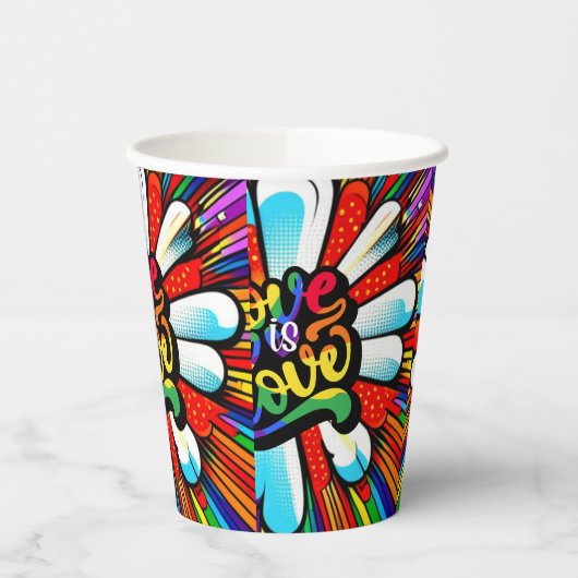 Liebe ist Liebe Pappbecher (Links)