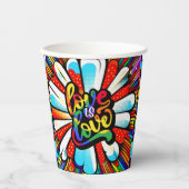 Liebe ist Liebe Pappbecher (Vorderseite)