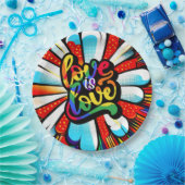 Liebe ist Liebe Pappteller (Party)