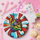 Liebe ist Liebe Pappteller (Party)