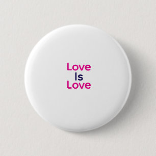 Liebe ist Liebe pink lila farbigen Stolz LGBTQ Gay Button