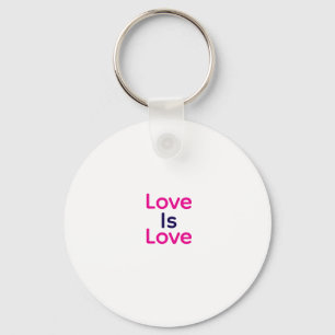 Liebe ist Liebe pink lila farbigen Stolz LGBTQ Gay Schlüsselanhänger