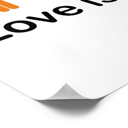 Liebe ist Liebe. Poster (Ecke)