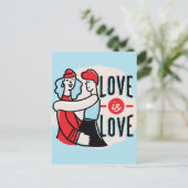 Liebe ist Liebe Postkarte (Stehend Vorderseite)