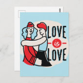 Liebe ist Liebe Postkarte (Vorne/Hinten)