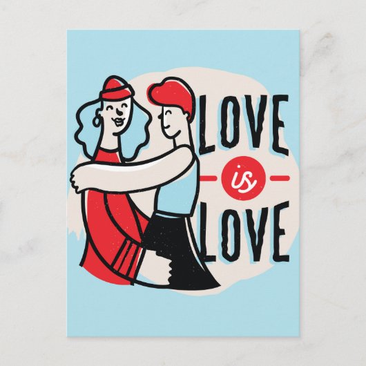 Liebe ist Liebe Postkarte (Vorderseite)