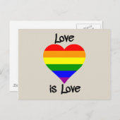Liebe ist Liebe Postkarte (Vorne/Hinten)