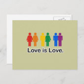 Liebe ist Liebe Postkarte (Vorne/Hinten)
