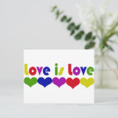 Liebe ist Liebe Postkarte (Stehend Vorderseite)