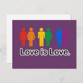 Liebe ist Liebe. Postkarte (Vorne/Hinten)