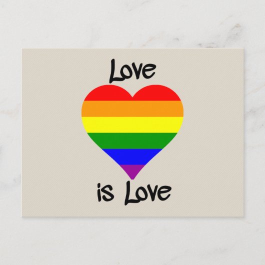 Liebe ist Liebe Postkarte (Vorderseite)