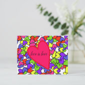 Liebe ist Liebe Postkarte (Stehend Vorderseite)