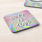 Liebe ist Liebe-Preis-Getränke-Coaster Getränkeuntersetzer (Linke Seite)