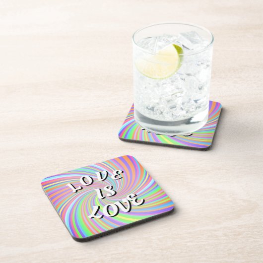 Liebe ist Liebe-Preis-Getränke-Coaster Getränkeuntersetzer (Rechte Seite)