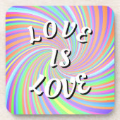 Liebe ist Liebe-Preis-Getränke-Coaster Getränkeuntersetzer (Vorderseite)