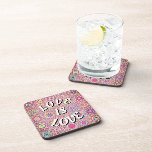 Liebe ist Liebe-Preis-Getränke-Coaster Getränkeuntersetzer (Rechte Seite)