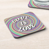Liebe ist Liebe-Preis-Getränke-Coaster Getränkeuntersetzer (Linke Seite)