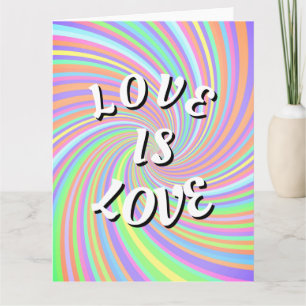 Liebe ist Liebe Pride Leere Notizkarte Dankeskarte