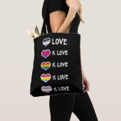 Liebe ist Liebe Pride LGBT Equal Rights bunt Tasche (Von Nahem)