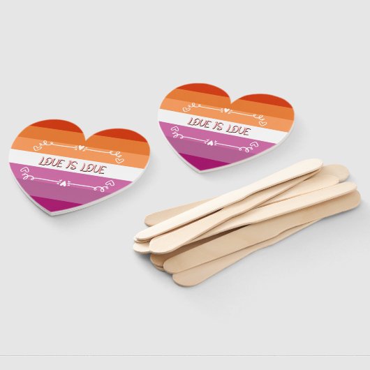 Liebe ist Liebe Pride Monat Fächer (Non-assembled)