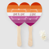 Liebe ist Liebe Pride Monat Fächer (Vorne und Hinten)