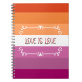 Liebe ist Liebe Pride Monat Notizblock (Vorderseite)