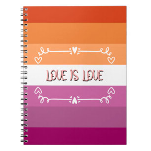 Liebe ist Liebe Pride Monat Notizblock