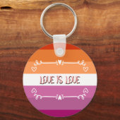 Liebe ist Liebe Pride Monat Schlüsselanhänger (Vorderseite)