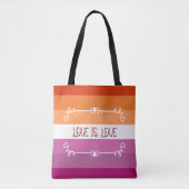 Liebe ist Liebe Pride Monat Tasche (Vorderseite)