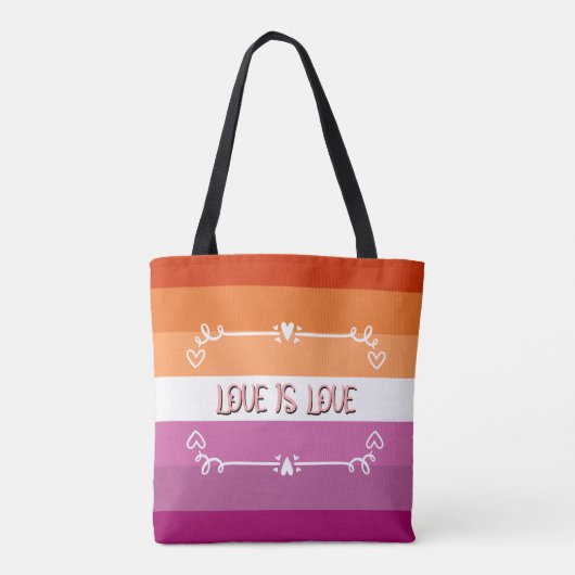 Liebe ist Liebe Pride Monat Tasche (Rückseite)