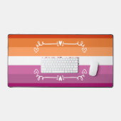 Liebe ist Liebe Pride Month Desk Mat Schreibtischunterlage (Tastatur & Maus)