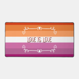 Liebe ist Liebe Pride Month Desk Mat Schreibtischunterlage