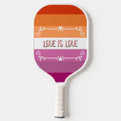 Liebe ist Liebe Pride Month Pickleball Paddle (Rückseite)