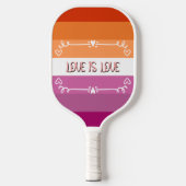 Liebe ist Liebe Pride Month Pickleball Paddle (Vorderseite)