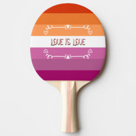 Liebe ist Liebe Pride Month Ping Pong Paddle Tischtennis Schläger