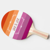 Liebe ist Liebe Pride Month Ping Pong Paddle Tischtennis Schläger (Seitenansicht)