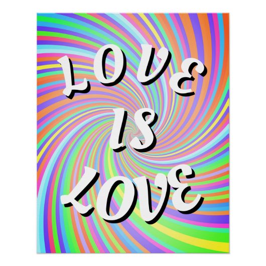 Liebe ist Liebe Pride Poster (Vorderseite)