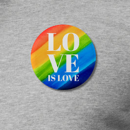 Liebe ist Liebe Pride Rainbow Button