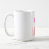Liebe ist Liebe Pride Rainbow Flag Text farbig Kaffeetasse (Links)