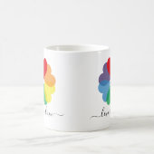 Liebe ist Liebe Pride Rainbow Hearts Kaffeetasse (Mittel)