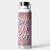 Liebe ist Liebe Pride Trinkflasche (Rückseite)