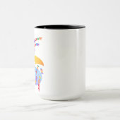 Liebe ist Liebe Pride-Typografie-Kunst Tasse (Zentrum)
