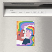 Liebe ist Liebe Pride Valentinstag Magnet (In Situ (Geschirrspüler))